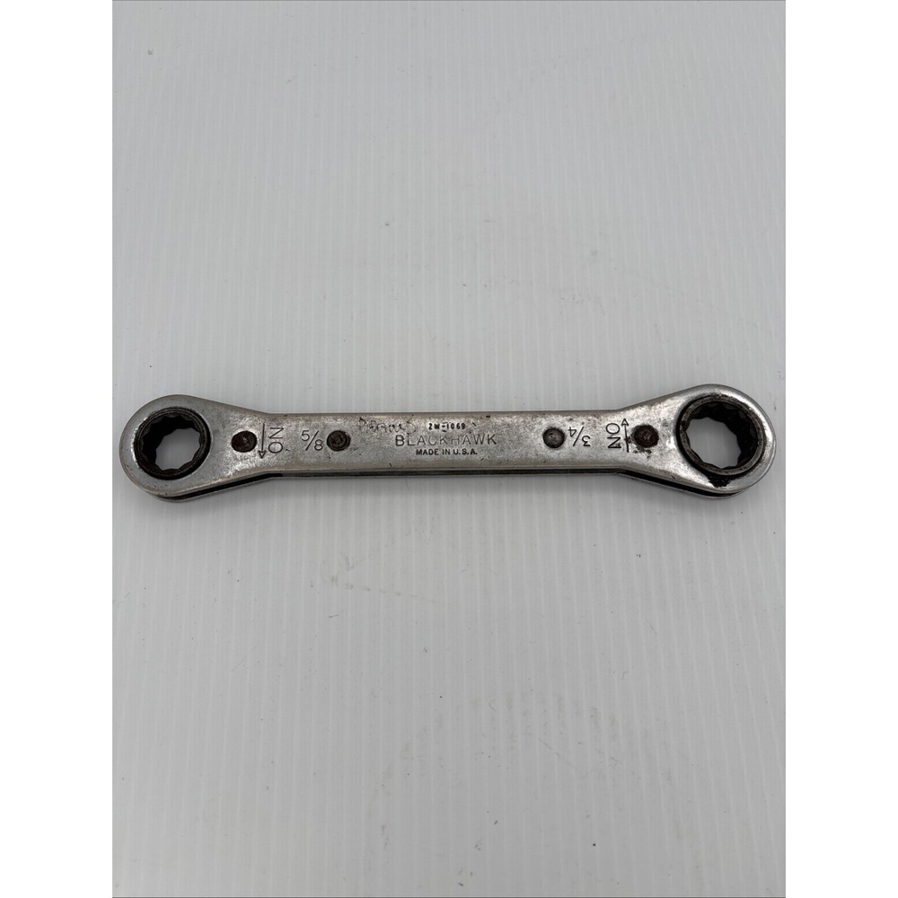 RATCHETING 12-pt BOX WRENCH, 5/8" x 3/4", BLACKHAWK # ZW-1069